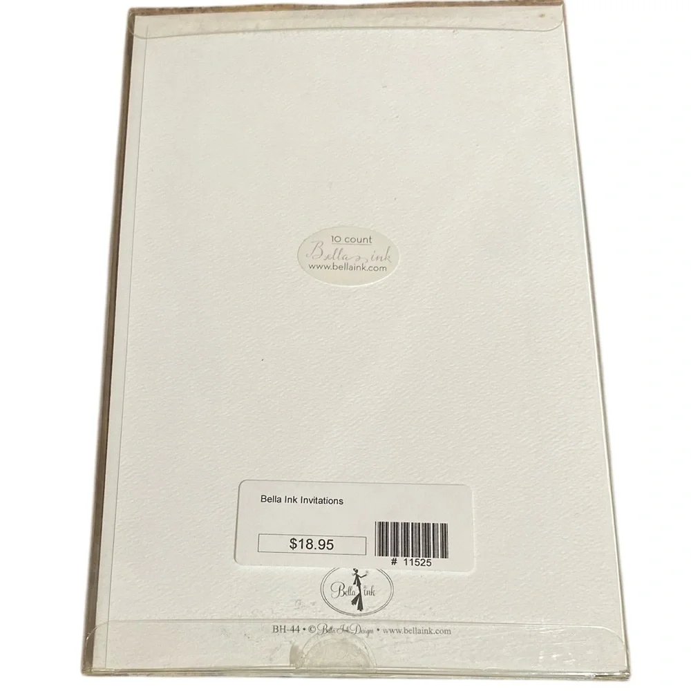 3/$18 Shower Party Invitations- Blank- Set of 10